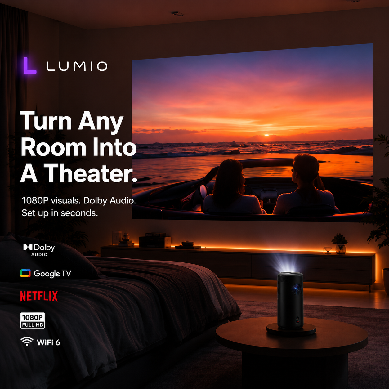 Lumio™ Smart Cinema Projector